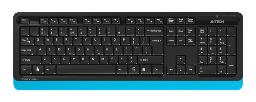 Клавиатура + мышь A4Tech Fstyler FG1010 клав:черный/синий мышь:черный/синий USB беспроводная Multimedia (FG1010 BLUE) фото 11