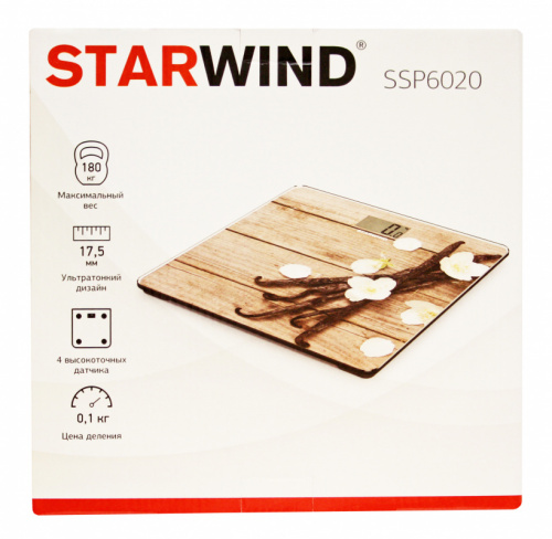 Весы напольные электронные Starwind SSP6020 макс.180кг рисунок фото 4