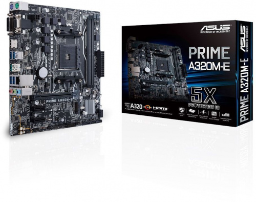 Материнская плата Asus PRIME A320M-E Soc-AM4 AMD A320 2xDDR4 mATX AC`97 8ch(7.1) GbLAN RAID+VGA+DVI+HDMI фото 4