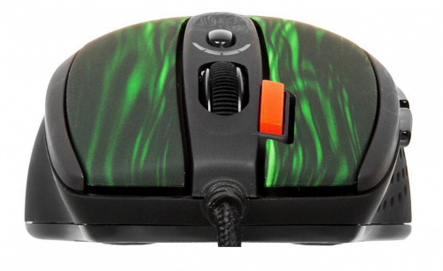 Мышь A4 XL-750BK зеленый/черный лазерная (3600dpi) USB2.0 (6but) фото 4