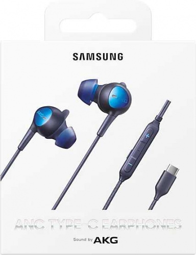 Гарнитура вкладыши Samsung EO-IC500 1.2м черный/синий проводные в ушной раковине (EO-IC500BBEGRU) фото 2