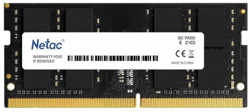 Память DDR4 8GB 2666MHz Netac NTBSD4N26SP-08 Basic RTL PC4-21300 CL19 SO-DIMM 260-pin 1.2В single rank Ret