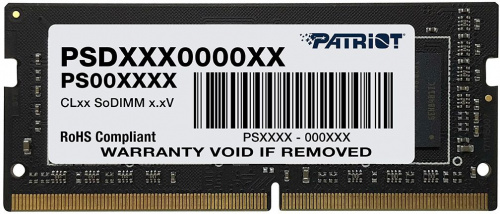 Память DDR4 8GB 3200MHz Patriot PSD48G320081S Signature RTL PC4-25600 CL22 SO-DIMM 260-pin 1.2В single rank Ret