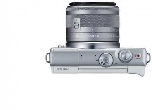 Фотоаппарат Canon EOS M100 белый 24.2Mpix 3" 1080p WiFi 15-45 IS STM LP-E12 (с объективом) фото 2