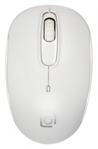 Мышь Оклик 505MW белый оптическая (1000dpi) беспроводная USB для ноутбука (3but) фото 5