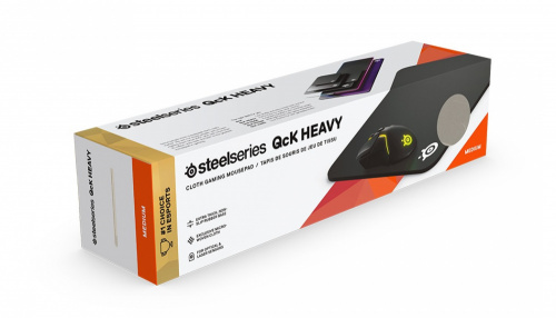 Коврик для мыши Steelseries QCK Heavy Средний черный 320x270x6мм фото 3