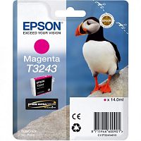 Картридж струйный Epson T3243 C13T32434010 пурпурный (980стр.) (14мл) для Epson SureColor SC-P400