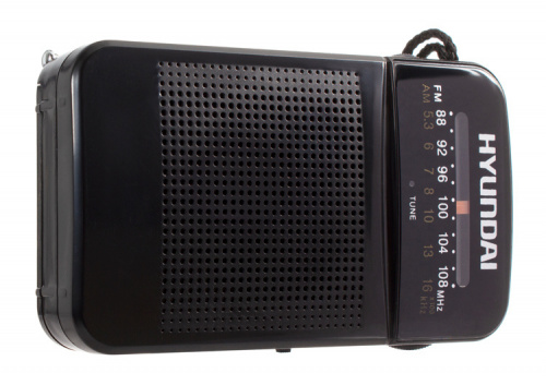 Радиоприемник портативный Hyundai H-PSR110 черный фото 3