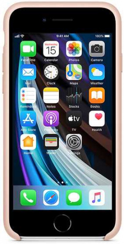 Чехол (клип-кейс) Apple для Apple iPhone SE 2020 Silicone Case розовый песок (MXYK2ZM/A) фото 4