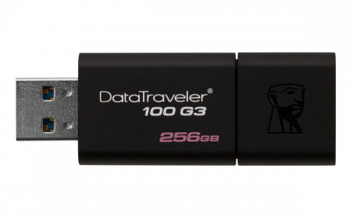 Флеш Диск Kingston 256Gb DataTraveler 100 G3 DT100G3/256GB USB3.0 черный фото 3
