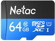 Флеш карта microSDXC 64GB Netac NT02P500STN-064G-R P500 + adapter