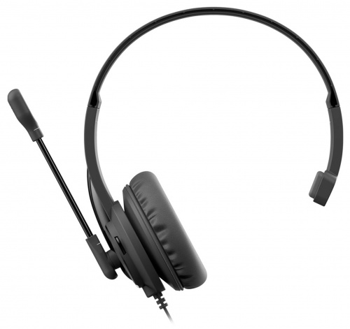 Наушники с микрофоном A4Tech HU-11 черный 2м накладные USB оголовье (HU-11/USB/BLACK) фото 3