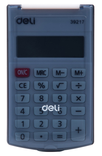 Калькулятор карманный Deli E39217/BLACK черный 8-разр. фото 6