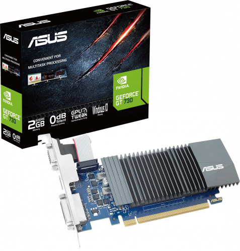 Видеокарта Asus PCI-E GT730-SL-2GD5-BRK-E NVIDIA GeForce GT 730 2048Mb 64 GDDR5 706/5010 DVIx1 HDMIx1 CRTx1 HDCP Ret фото 4