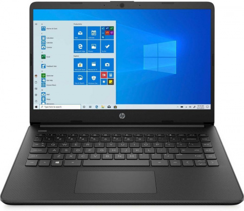 Ноутбук HP 14s-dq3001ur Celeron N4500 4Gb SSD256Gb Intel UHD Graphics 14" HD (1366x768) Windows 10 black WiFi BT Cam