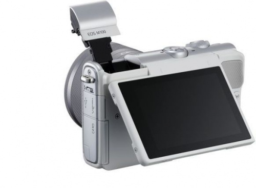 Фотоаппарат Canon EOS M100 белый 24.2Mpix 3" 1080p WiFi 15-45 IS STM LP-E12 (с объективом) фото 6