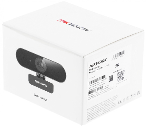 Камера Web Hikvision DS-U04P черный 4Mpix (2560x1440) USB2.0 с микрофоном фото 7