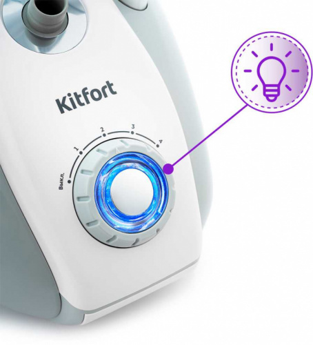 Отпариватель напольный Kitfort KT-945 1800Вт серый/белый фото 3