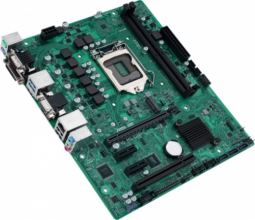 Материнская плата Asus PRO H510M-C/CSM Soc-1200 Intel H510 2xDDR4 mATX AC`97 8ch(7.1) GbLAN+VGA+DVI+HDMI+DP фото 2