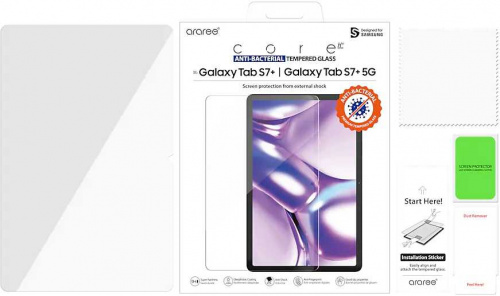 Защитное стекло для экрана Samsung araree Sub Core Premium Tempered Glass Samsung Galaxy Tab S7+ 1шт. (GP-TTT976KDATR) фото 3