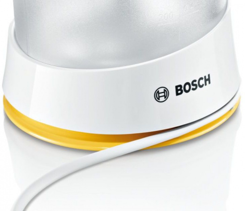 Соковыжималка цитрусовая Bosch MCP3000N 25Вт рез.сок.:800мл. белый/желтый фото 5