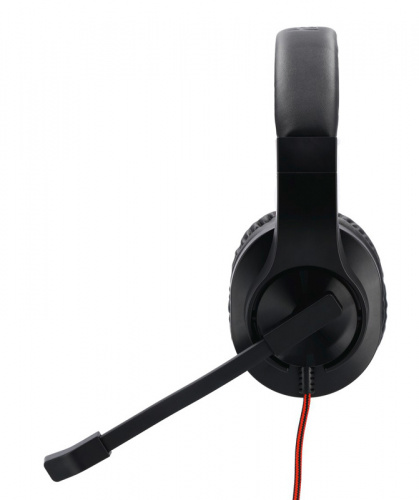 Наушники с микрофоном Hama HS-USB400 черный/красный 2м накладные оголовье (00139927) фото 5