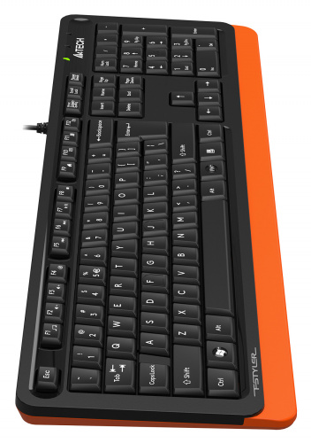 Клавиатура A4Tech Fstyler FKS10 черный/оранжевый USB фото 2