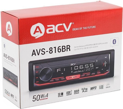 Автомагнитола ACV AVS-816BR 1DIN 4x50Вт (34493) фото 6