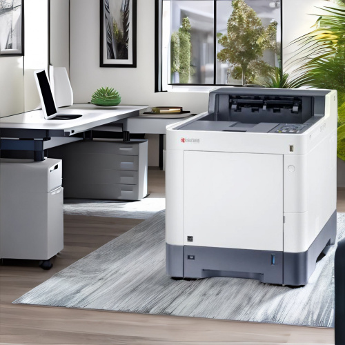 Принтер лазерный Kyocera Ecosys P6235cdn (1102TW3NL1) A4 Duplex Net белый фото 3