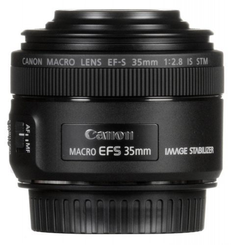 Объектив Canon EF-S IS STM (2220C005) 35мм f/2.8 Macro черный фото 2