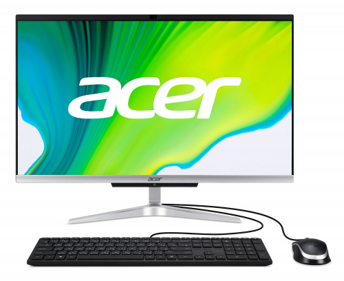 Моноблок Acer Aspire C24-963 23.8" Full HD i3 1005G1 (1.2) 8Gb SSD256Gb UHDG Endless GbitEth WiFi BT 65W клавиатура мышь Cam серебристый 1920x1080 фото 3