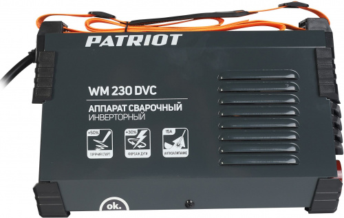 Сварочный аппарат Patriot WM230DVC инвертор ММА 10.7кВт (кейс в комплекте) фото 3
