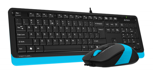 Клавиатура + мышь A4Tech Fstyler F1010 клав:черный/синий мышь:черный/синий USB Multimedia (F1010 BLUE) фото 4