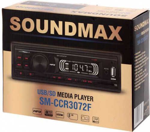 Автомагнитола Soundmax SM-CCR3072F 1DIN 4x45Вт фото 5
