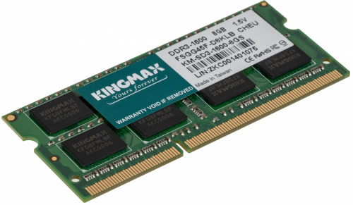 Память DDR3 8GB 1600MHz Kingmax KM-SD3-1600-8GS RTL PC3-12800 CL11 SO-DIMM 204-pin 1.5В Ret фото 3