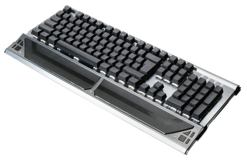 Клавиатура Оклик 980G HUMMER механическая серебристый/черный USB for gamer LED (подставка для запястий) (499580) фото 9