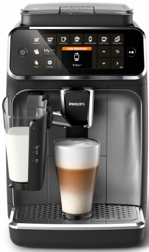 Кофемашина Philips EP4346/70 1500Вт черный/серебристый фото 2