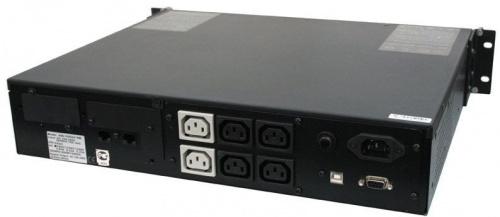 Источник бесперебойного питания Powercom King Pro RM KIN-2200AP LCD 1760Вт 2200ВА черный фото 3