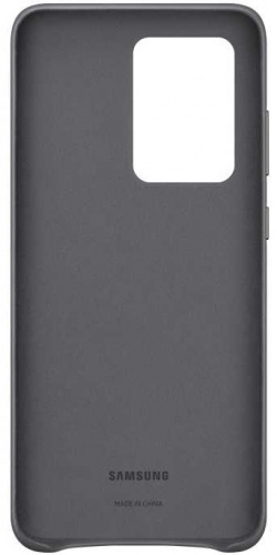 Чехол (клип-кейс) Samsung для Samsung Galaxy S20 Ultra Leather Cover серый (EF-VG988LJEGRU) фото 3