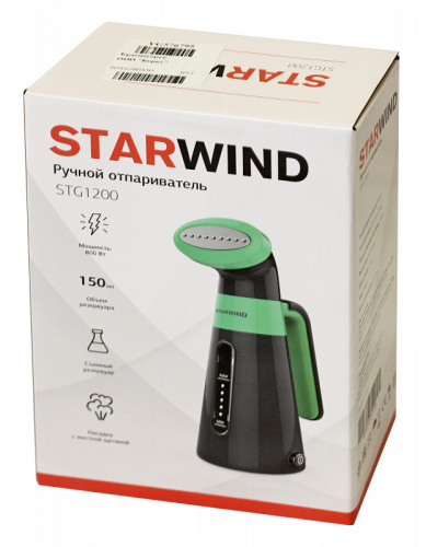 Отпариватель ручной Starwind STG1200 800Вт серый/зеленый фото 5