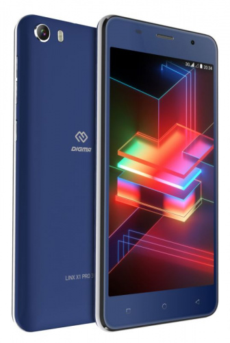 Смартфон Digma X1 Pro 3G Linx 16Gb 2Gb темно-синий моноблок 3G 2Sim 5" 720x1280 Android 8.1 8Mpix WiFi GPS GSM900/1800 GSM1900 TouchSc MP3 FM microSDXC max64Gb фото 7