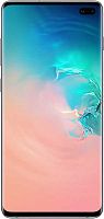 Смартфон Samsung SM-G975F Galaxy S10+ 128Gb 8Gb белый/перламутр моноблок 3G 4G 2Sim 6.4" 1440x2960 Android 9 16Mpix WiFi NFC GPS GSM900/1800 GSM1900 Ptotect MP3 microSD max512Gb