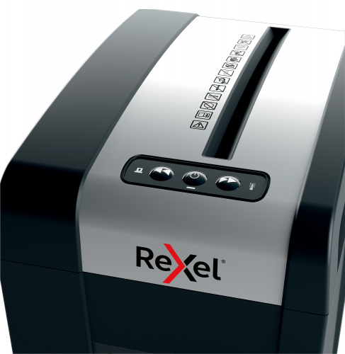Шредер Rexel Secure MC6-SL черный (секр.P-5) перекрестный 6лист. 18лтр. скрепки скобы фото 5