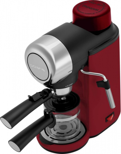Кофеварка эспрессо Polaris PCM 4007A 800Вт красный фото 2