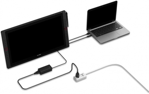 Графический планшет-монитор XPPen Artist 24 PRO USB Type-C/USB/HDMI черный фото 7