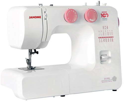 Швейная машина Janome 311PG белый/розовый фото 2