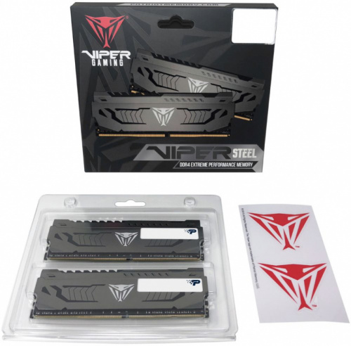 Память DDR4 2x16GB 3200MHz Patriot PVS432G320C6K Viper Steel RTL Gaming PC4-25600 CL16 DIMM 288-pin 1.35В dual rank с радиатором Ret фото 3