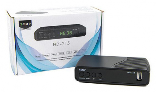 Ресивер DVB-T2 Сигнал Эфир HD-215 черный фото 3
