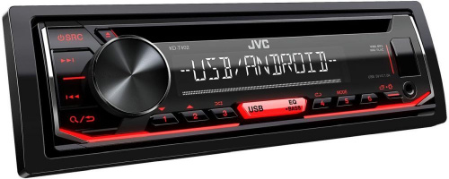 Автомагнитола CD JVC KD-T402 1DIN 4x50Вт фото 2