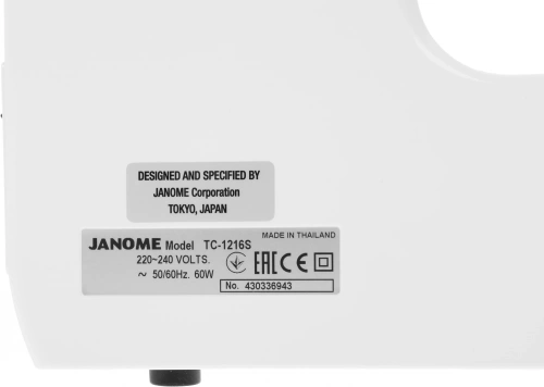 Швейная машина Janome TC-1216S белый фото 9